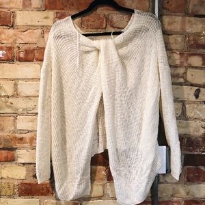 Open back sweater